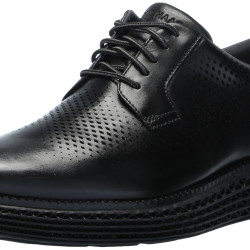 Cole Haan 男士牛津鞋 正装商务皮鞋 舒适缓震鞋垫 防滑耐磨 黑色 9.5 Wide US