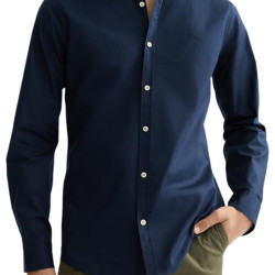 Scotch &amp; Soda 男式 Core 府绸纯色衬衫, 夜间