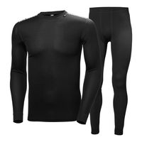Helly Hansen 男士 舒适内衣套装,Black / Black,Medium