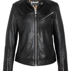 Schott NYC Lcwmotor 女式夹克, 黑色