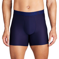 Under Armour 安德玛 男士运动平角内裤 透气网眼面料 6英寸内缝 3件装 Midnight Navy - Core 3 件装 Large
