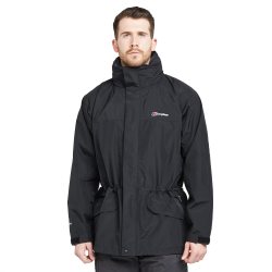 Berghaus 男式 防水登山夹克 防风 Rain Jacket Waterproof Gore-tex Cornice 3 BlackBlack X-Large