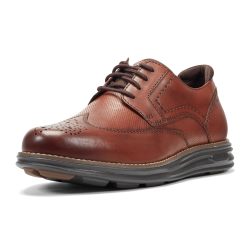 Rockport 男式 Coltin 牛津鞋, 深色天然皮革