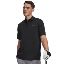 Under Armour 安德玛 男式 Matchplay 高尔夫 Polo 衫, (001) 黑色 / / Castlerock