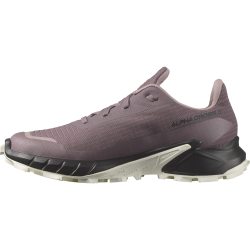 SALOMON 女性 登山鞋 Alphacross 5 Gore-tex for Women 防水 MoonscapeBlackWhite 尺码5.5