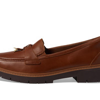 Clarks 适合成人 女性 乐福鞋 westlynn bella 26174457 乐福鞋 防滑 Westlynn Bella Tan Leather 7.5 Wide
