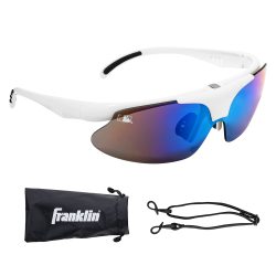 Franklin Sports 24008C1Z MLB WHT DLX 翻转太阳镜,白色,147mm