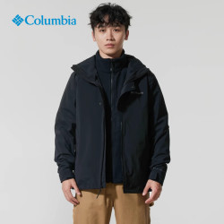 Columbia 2025秋冬新品户外男子热能保暖抓绒内胆三合一冲锋衣外套XE9394 0