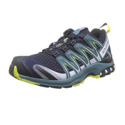 SALOMON 成人 男性 Salomon男士Xa Pro 3d越野跑鞋 LC1550$ 越野跑鞋 耐磨 步行 Navy BlazerHydroEvening Primrose 尺码8.5