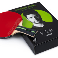 Butterfly Ovtcharov Expert 乒乓球拍,适合高级和比赛选手的专业乒乓球拍,经 ITTF 批准用于比赛,抓地力极强/粘性垫可实现最大旋转