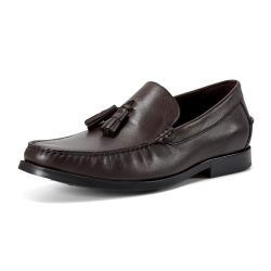 Rockport 男式 Whitlaw 乐福鞋,深棕色,7.5 美国, 深棕色