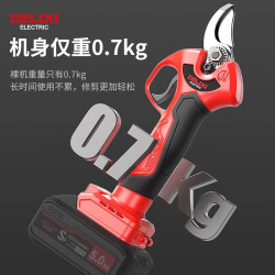 德力西 充电式修枝剪专业锂电剪 2.0AH单电+无刷电机