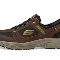 Skechers 斯凯奇 男式 时尚运动鞋 橡树峡谷一致赢家免提滑入式 237450ww 柔软 Casual Slip-on Sneaker BrownBlack 14 X-Wide