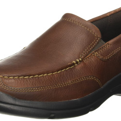 Rockport 男式 乐福鞋 junction point 乐福鞋 h79442 乐福鞋 轻便 Junction Point Slip on Chocolate 10