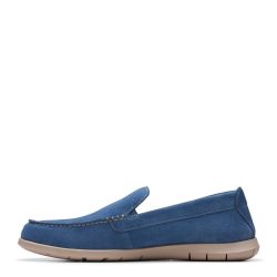 Clarks 适合成人 男性 乐福鞋 flexway step 26176953 乐福鞋 支撑鞋弓 Flexway Step Light Blue 7