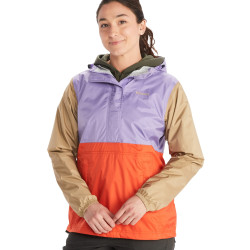 MARMOT 女性 冲锋衣 Precip Eco 冲锋衣 Red SunPaisley PurpleShetland 尺码X-Small