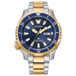Citizen 日韩男手表光动能 潜水夜光 不锈钢 NY0154-51L