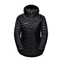 Mammut 猛犸象 女式 Broad Peak 连帽羽绒夹克 带兜帽, 黑色