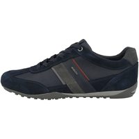Geox U Wells C 男士运动鞋,Blue Navy Dk Burgundy Cf47j,8 UK