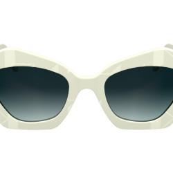 KARL LAGERFELD 女式太阳镜, 白色
