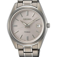 Seiko 精工 男士 指针 石英手表 金属表带 SUR369P1