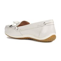 Geox 女式 D Vega Moc B 莫卡辛鞋,Elfenbein (Off White C1002),40 EU