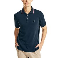 Nautica 男式 polo衫 经典修身短袖双色领polo衫 有领 短袖 经典修身 Navy XX-Large
