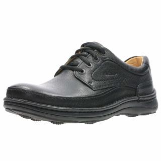 Clarks 其乐 男式 Nature Three Derby 鞋, 黑色