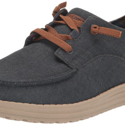 Skechers USA 男士 Melson-Planon 软帮鞋, Nvy, 9.5 X-Wide