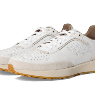 Cole Haan 男式 Grand Crosscourt Downtown 运动鞋,光学白色/银色衬里/象牙色,7 美国, 光白色/银色衬里/象牙白