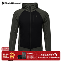 Black Diamond 黑钻户外抓绒衣男BD秋冬季轻量保暖抓绒外套男士拉链连帽服744051 Tu