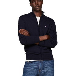 Tommy Hilfiger 汤米·希尔费格 男式轻质全拉链毛衣, Desert Sky
