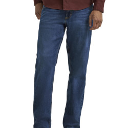 Wrangler 男士自由弹力宽松靴型牛仔裤, 灾难