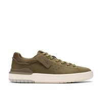 Clarks 其乐 男式 Courtlite2 跑步运动鞋, 橄榄磨砂皮