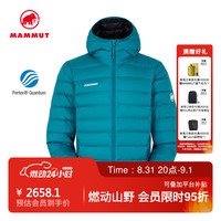 MAMMUT Waymarker IN 男士户外冬季时尚防泼水防风保暖外套羽绒服 孔雀蓝 L