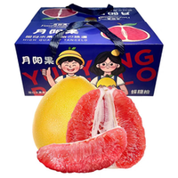 WOUYTWV 福建平和 新鲜三红柚 红心蜜柚 9斤装 2-4个