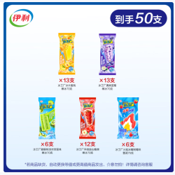 伊利 全家福冰淇淋50支（共3530g）