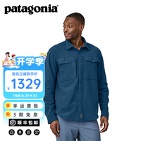 Patagonia 男士休闲轻质飞钓衬衫抓绒衣外套长袖 Early Rise Snap