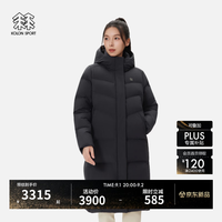 KOLON SPORT 户外羽绒服 女士防泼水防风BENCH重量羽绒夹克 LKDJ5WN110-