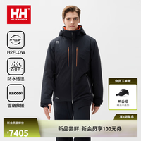 海丽汉森hh25冬男款H2BLK系列专业防水透湿RECCO救援专业双板滑雪服 黑色 M