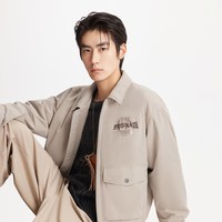 杰克琼斯 冬季加绒棉服 蛋壳色 L 男士外套
