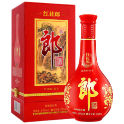 郎酒 红花郎 红十 第四代 53%vol 酱香型白酒 500ml 单瓶装