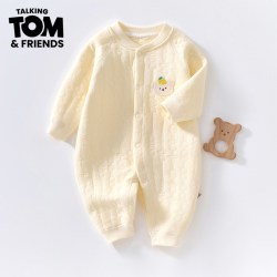 Talking TOM 汤姆猫纯棉加厚三层婴儿连体衣男女宝宝保暖柔软亲肤贴身舒适春冬