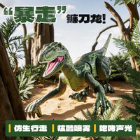 4DRC 儿童机器狗电动玩具  声光喷雾恐龙双电