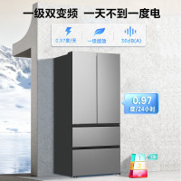 美的 MR-521WFPEA 60cm超薄嵌入 501L 法式多门冰箱