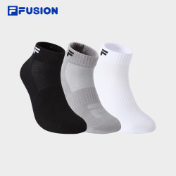 FILA FUSION 潮牌袜子26秋季新款男女低腰袜套装舒适3双装