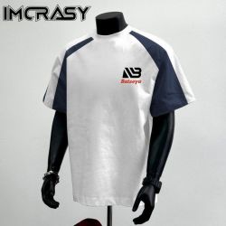 IMCRASY 男款撞色拼接短袖T恤 运动休闲潮上衣