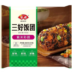 安井 390g紫米彩椒饭团*1袋(3只/袋)