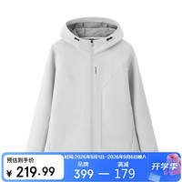 361° 外套男秋冬季气凝胶雨屏防泼水连帽运动户外夹克风衣652634602-1