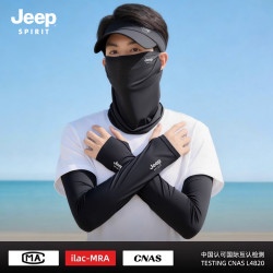 JEEP SPIRIT 防晒帽男太阳遮阳帽子女棒球空顶帽KD553 黑色